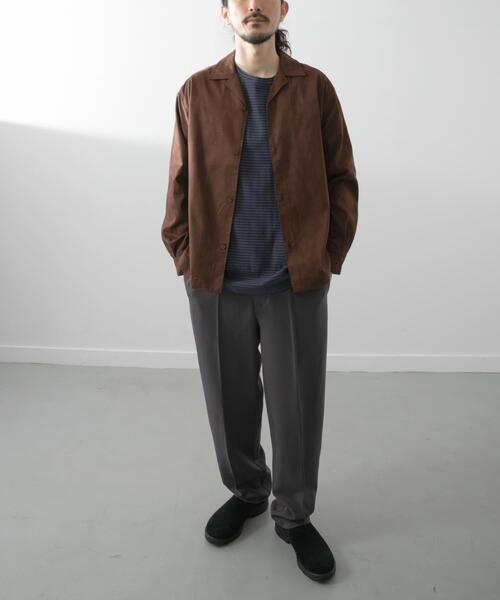 ITEMS URBANRESEARCH（アイテムズ アーバンリサーチ）の「FS Open Collar Shirts（シャツ/ブラウス・メンズ・ブラウン/ブラック・LARGE/MEDIUM）」の6枚目の写真