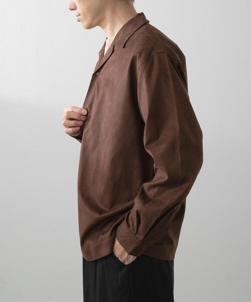 ITEMS URBANRESEARCH（アイテムズ アーバンリサーチ）の「FS Open Collar Shirts（シャツ/ブラウス・メンズ・ブラウン/ブラック・LARGE/MEDIUM）」の6枚目の写真