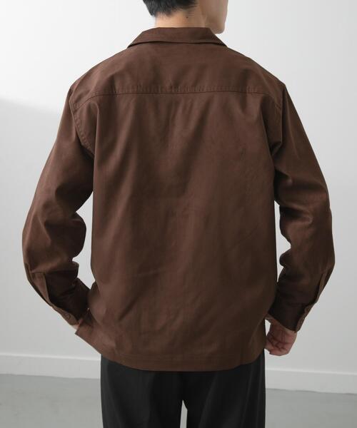 ITEMS URBANRESEARCH（アイテムズ アーバンリサーチ）の「FS Open Collar Shirts（シャツ/ブラウス・メンズ・ブラウン/ブラック・LARGE/MEDIUM）」の7枚目の写真