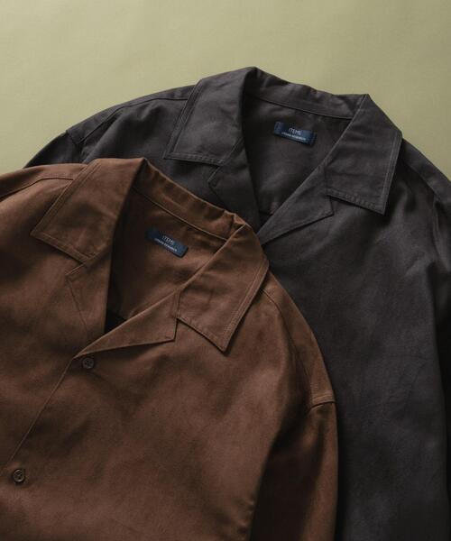 ITEMS URBANRESEARCH（アイテムズ アーバンリサーチ）の「FS Open Collar Shirts（シャツ/ブラウス・メンズ・ブラウン/ブラック・LARGE/MEDIUM）」の9枚目の写真
