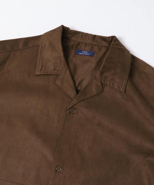 ITEMS URBANRESEARCH（アイテムズ アーバンリサーチ）の「FS Open Collar Shirts（シャツ/ブラウス・メンズ・ブラウン/ブラック・LARGE/MEDIUM）」の12枚目の写真
