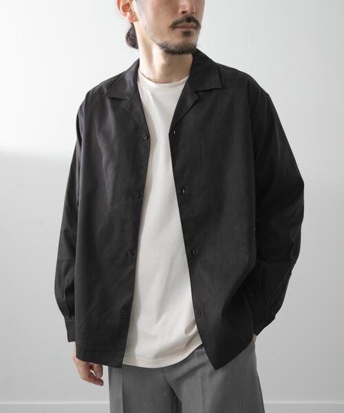 ITEMS URBANRESEARCH（アイテムズ アーバンリサーチ）の「FS Open Collar Shirts（シャツ/ブラウス・メンズ・ブラウン/ブラック・LARGE/MEDIUM）」の19枚目の写真