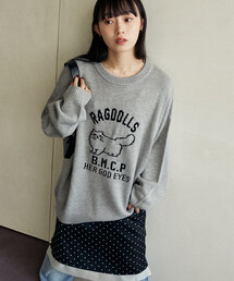 FREAK'S STORE（フリークスストア）の「PUBLUX/パブリュクス RAGDOLLS CAT ラグドール キャット ジャガードニット　限定展開（ニット/セーター・メンズ）」