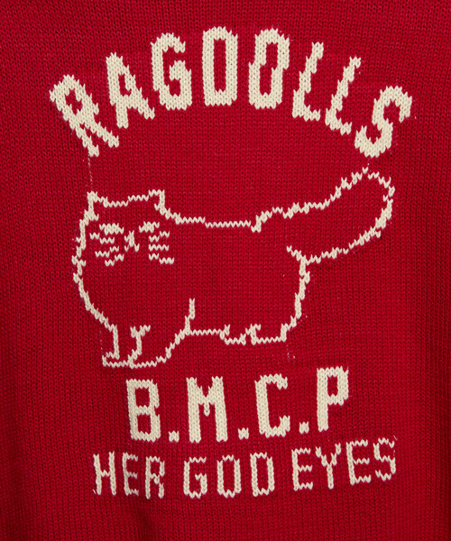 FREAK'S STORE(フリークスストア)の「PUBLUX/パブリュクス RAGDOLLS CAT ラグドール キャット ジャガードニット 限定展開(ニット/セーター・レディース・グレー/ブラック/ネイビー/レッド・SMALL/MEDIUM/LARGE)」の10枚目の写真