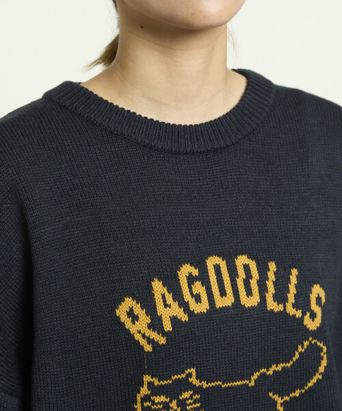 FREAK'S STORE(フリークスストア)の「PUBLUX/パブリュクス RAGDOLLS CAT ラグドール キャット ジャガードニット 限定展開(ニット/セーター・レディース・グレー/ブラック/ネイビー/レッド・SMALL/MEDIUM/LARGE)」の21枚目の写真