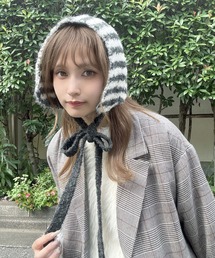 AS KNOW AS plus | ボーダー配色ニットイヤーマフ(イヤーマフ)