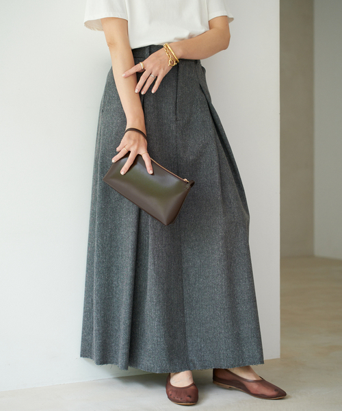 Plage 25AW RIAM TWEEDボンディングスカート 追加》R'IAM TWEEDボンディング スカート 2（スカート）｜Plage