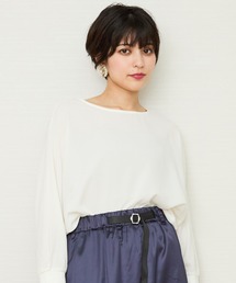 JETSET SOLO PLUS （ジェットセットソロプラス）の「【FONT LAB】異素材コンビマトンスリーブ ブラウス（シャツ/ブラウス）」