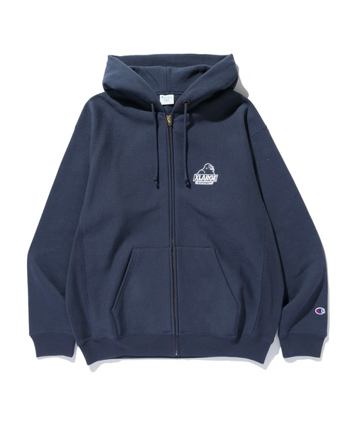 XLARGE×Champion REVERSE WEAVE ZIP UP HOODED SWEATSHIRT（パーカー