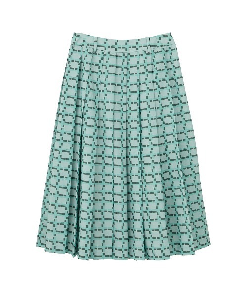 CLANE（クラネ）の「CLANE x FRGMT WALL GRAPHIC PLEATS SKIRT（スカート・レディース・カーキ/ブラック・XS/S/M）」の12枚目の写真