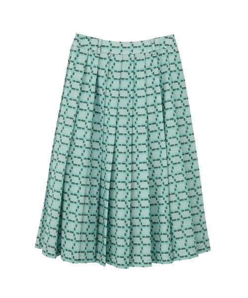 CLANE（クラネ）の「CLANE x FRGMT WALL GRAPHIC PLEATS SKIRT（スカート・レディース・カーキ/ブラック・XS/S/M）」の13枚目の写真