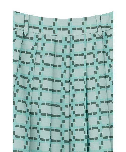 CLANE（クラネ）の「CLANE x FRGMT WALL GRAPHIC PLEATS SKIRT（スカート・レディース・カーキ/ブラック・XS/S/M）」の14枚目の写真