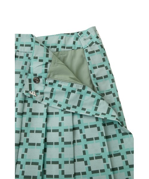 CLANE（クラネ）の「CLANE x FRGMT WALL GRAPHIC PLEATS SKIRT（スカート・レディース・カーキ/ブラック・XS/S/M）」の16枚目の写真