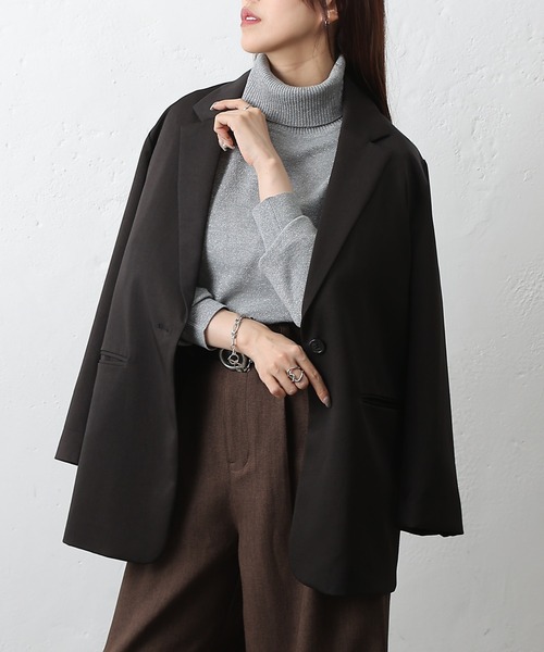 COLONY 2139(コロニートゥーワンスリーナイン)の「ラメタートルニットトップス(ニット/セーター・レディース・ブラック/オフホワイト/グレー/ブラウン・FREE)」の5枚目の写真