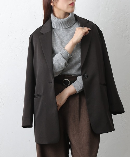 COLONY 2139(コロニートゥーワンスリーナイン)の「ラメタートルニットトップス(ニット/セーター・レディース・ブラック/オフホワイト/グレー/ブラウン・FREE)」の6枚目の写真