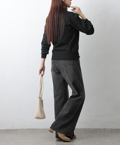 COLONY 2139(コロニートゥーワンスリーナイン)の「ラメタートルニットトップス(ニット/セーター・レディース・ブラック/オフホワイト/グレー/ブラウン・FREE)」の18枚目の写真