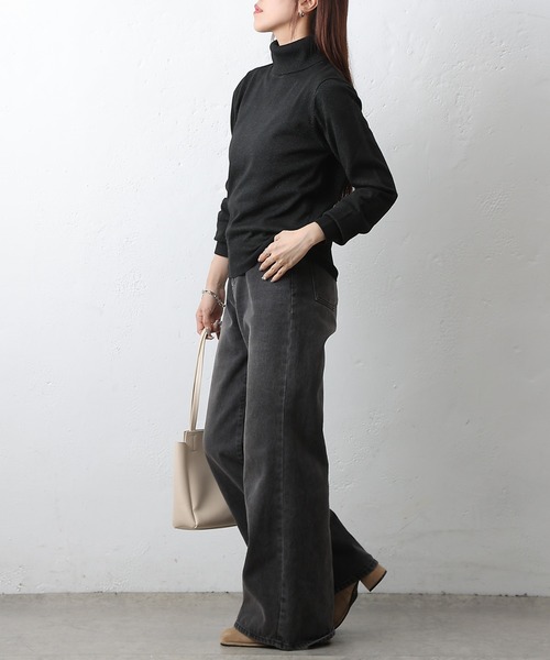 COLONY 2139(コロニートゥーワンスリーナイン)の「ラメタートルニットトップス(ニット/セーター・レディース・ブラック/オフホワイト/グレー/ブラウン・FREE)」の17枚目の写真