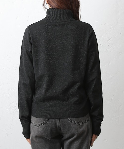 COLONY 2139(コロニートゥーワンスリーナイン)の「ラメタートルニットトップス(ニット/セーター・レディース・ブラック/オフホワイト/グレー/ブラウン・FREE)」の22枚目の写真