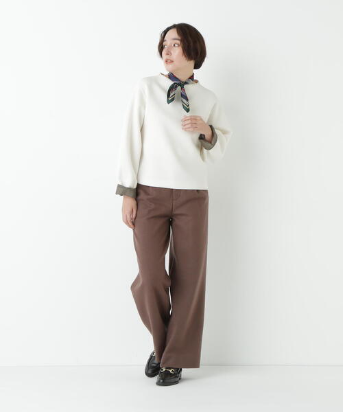 human woman（ヒューマンウーマン）の「◆チェックドッキングダンボールプルオーバー（Tシャツ/カットソー・レディース・ネイビー/ホワイト・MEDIUM）」の10枚目の写真