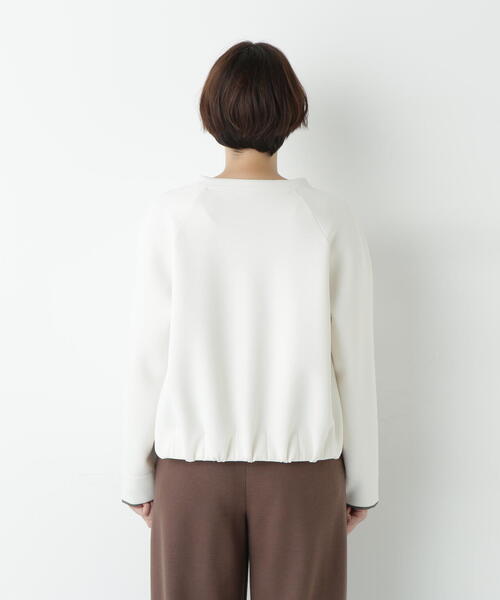 human woman（ヒューマンウーマン）の「◆チェックドッキングダンボールプルオーバー（Tシャツ/カットソー・レディース・ネイビー/ホワイト・MEDIUM）」の13枚目の写真