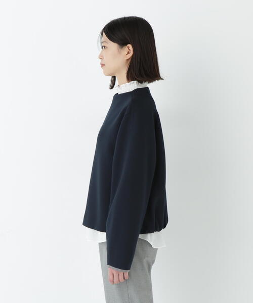 human woman（ヒューマンウーマン）の「◆チェックドッキングダンボールプルオーバー（Tシャツ/カットソー・レディース・ネイビー/ホワイト・MEDIUM）」の18枚目の写真