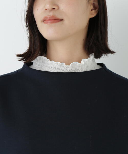 human woman（ヒューマンウーマン）の「◆チェックドッキングダンボールプルオーバー（Tシャツ/カットソー・レディース・ネイビー/ホワイト・MEDIUM）」の20枚目の写真