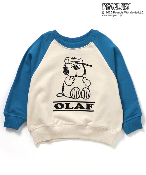 PEANUTS（ピーナッツ）の「PEANUTSコラボ ラグラントレーナー（スウェット・キッズ・ブラック/ブルー/イエロー/ブラウン/レインボー・90/100/140/80/120/130/110）」の13枚目の写真