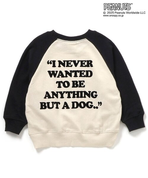 PEANUTS（ピーナッツ）の「PEANUTSコラボ ラグラントレーナー（スウェット・キッズ・ブラック/ブルー/イエロー/ブラウン/レインボー・90/100/140/80/120/130/110）」の10枚目の写真