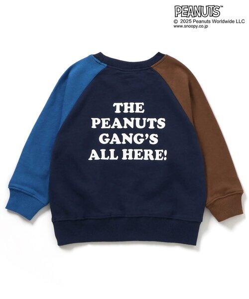PEANUTS（ピーナッツ）の「PEANUTSコラボ ラグラントレーナー（スウェット・キッズ・ブラック/ブルー/イエロー/ブラウン/レインボー・90/100/140/80/120/130/110）」の18枚目の写真
