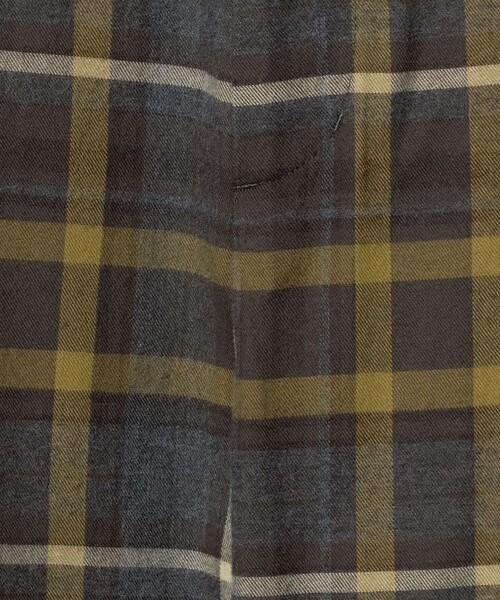 セール】コットンフランネルチェック バックゴムワイドパンツ（その他