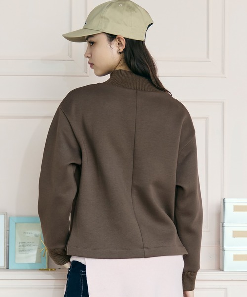 セール】ダンボールニット ハイネックプルオーバースウェット