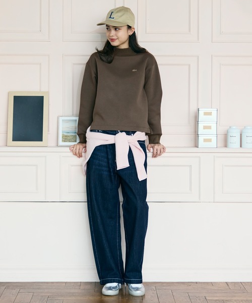 セール】ダンボールニット ハイネックプルオーバースウェット