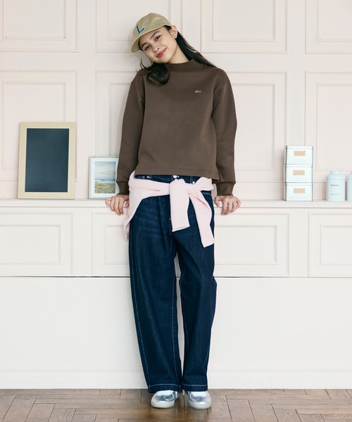 セール】ダンボールニット ハイネックプルオーバースウェット