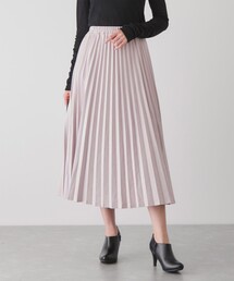 スエードアコーディオンプリーツスカート