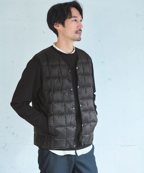 green label relaxing（グリーンレーベルリラクシング）の「ルミレットウール TAION フード バルカラーコート -撥水-（ステンカラーコート・メンズ・ブラウン系/ダークグレー/ネイビー・M/L/XL/S）」の12枚目の写真