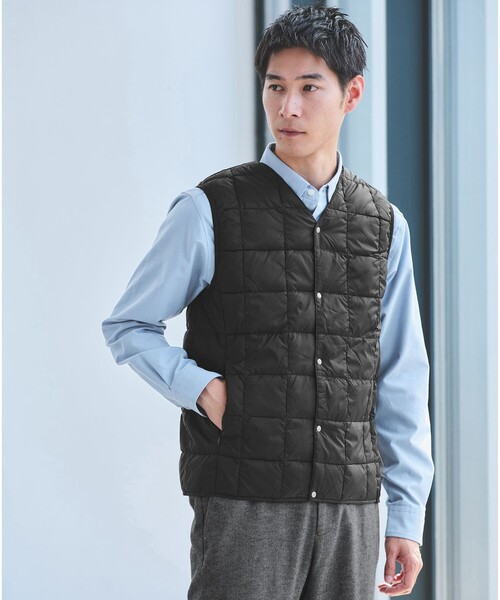 green label relaxing（グリーンレーベルリラクシング）の「ルミレットウール TAION フード バルカラーコート -撥水-（ステンカラーコート・メンズ・ブラウン系/ダークグレー/ネイビー・M/L/XL/S）」の15枚目の写真