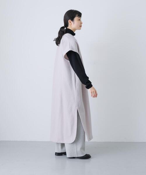 かぐれ（カグレ）の「『一部WEB限定カラー』ウールミルドジレワンピース（ワンピース・レディース・ライトグレー/スミクロ・FREE）」の8枚目の写真