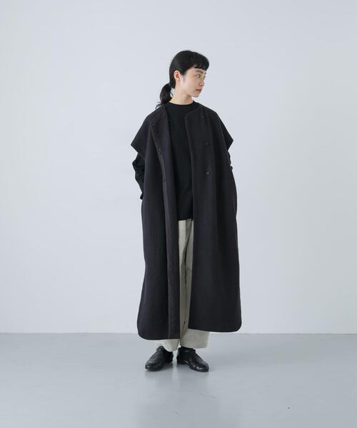 かぐれ（カグレ）の「『一部WEB限定カラー』ウールミルドジレワンピース（ワンピース・レディース・ライトグレー/スミクロ・FREE）」の14枚目の写真