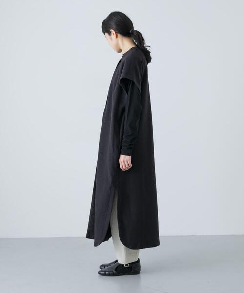 かぐれ（カグレ）の「『一部WEB限定カラー』ウールミルドジレワンピース（ワンピース・レディース・ライトグレー/スミクロ・FREE）」の20枚目の写真