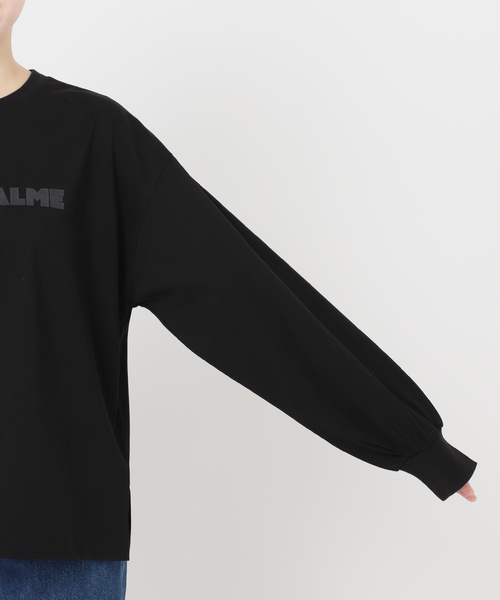 B.C STOCK(ベーセーストック)の「《追加》手洗い可 / フロッキープリントロゴロンTEE(Tシャツ/カットソー・レディース・ブラック/ホワイト・FREE)」の19枚目の写真