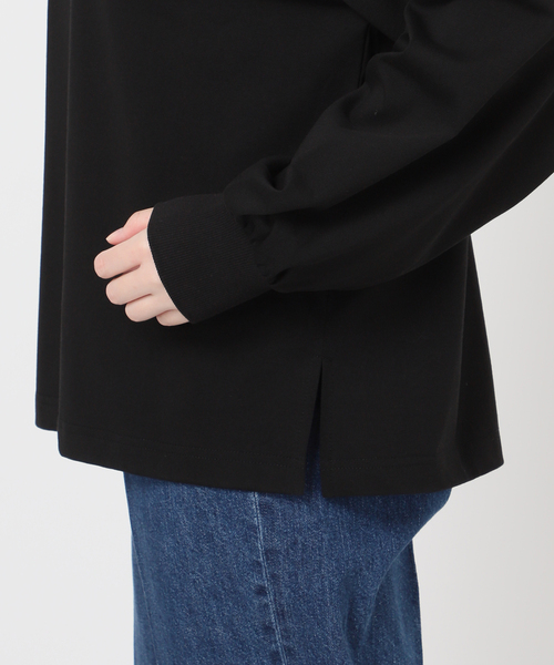 B.C STOCK(ベーセーストック)の「《追加》手洗い可 / フロッキープリントロゴロンTEE(Tシャツ/カットソー・レディース・ブラック/ホワイト・FREE)」の20枚目の写真