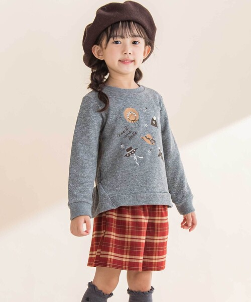 Noeil aime BeBe（ノイユエイムベベ）の「【お揃い】チェック柄キュロット（その他パンツ・キッズ・レッド系その他/グリーン系その他・130cm/120cm/110cm/100cm）」の4枚目の写真