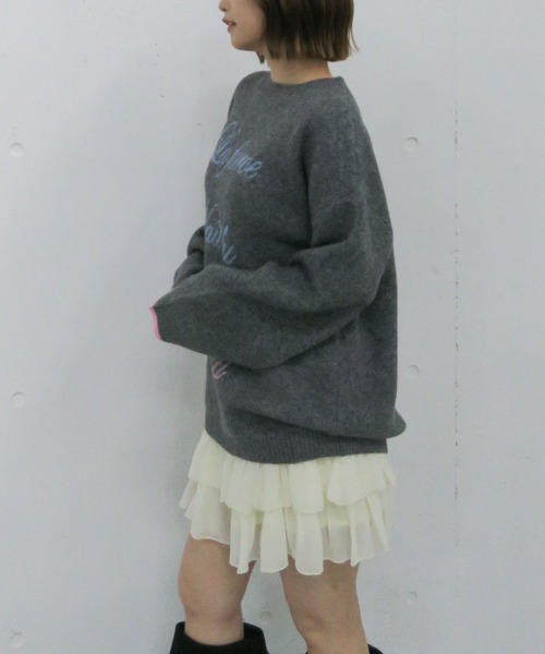 ラインロゴjqミドルニットプルオーバー（ニット/セーター