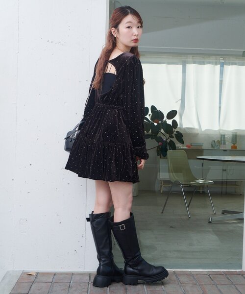 Kastane（カスタネ）の「【結婚式/オケージョン】ベロアスタッズミニ