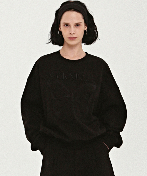 NICK&NICOLE(ニックアンドニコール)の「NICOLE BUTTERFLY QUALITY SWEATSHIRT_BLACK(スウェット・レディース・その他・FREE)」の1枚目の写真