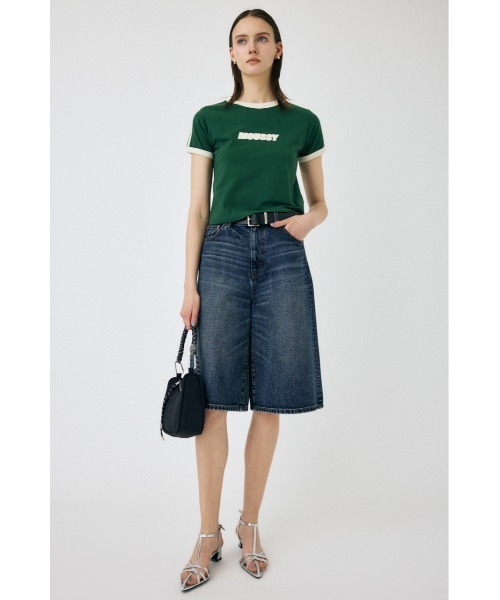 MOUSSY(マウジー)の「KNEE LENGTH バミューダパンツ(デニムパンツ・レディース・ダークブルー・2/1/0)」の16枚目の写真
