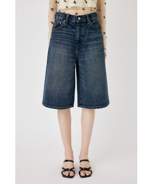 MOUSSY(マウジー)の「KNEE LENGTH バミューダパンツ(デニムパンツ・レディース・ダークブルー・2/1/0)」の17枚目の写真