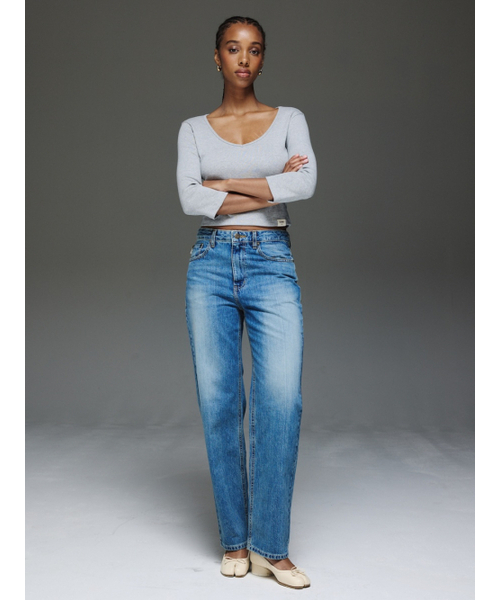 GLOWNY（グロウニ―）の「THE JANE JEANS (BLUE)（デニムパンツ・レディース・その他・MEDIUM/LARGE）」の3枚目の写真