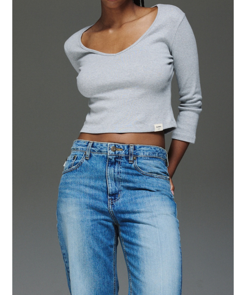 GLOWNY（グロウニ―）の「THE JANE JEANS (BLUE)（デニムパンツ・レディース・その他・MEDIUM/LARGE）」の4枚目の写真