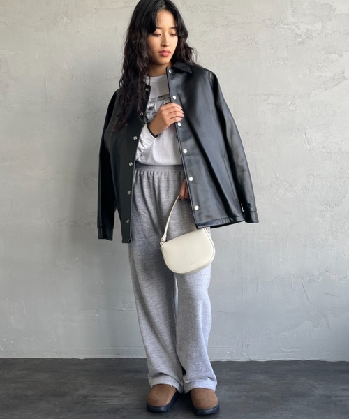 schott（ショット）の「[Schott/ショット] シープレザー コーチジャケット（ライダースジャケット・メンズ・ブラック・M/L）」の4枚目の写真